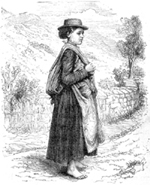 Mary Jones on her way to Bala (Rees)