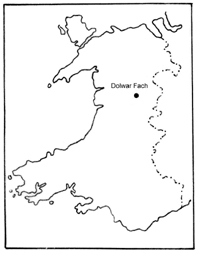 Map of Wales